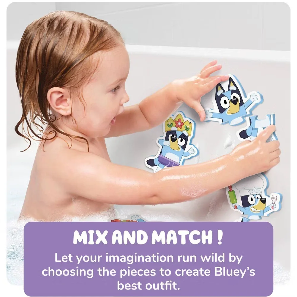 Lot of 2 Bluey Bath Toys‎ - Splash & Float Bingo & Bluey Bath Foam Puzzles NEW